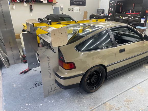 Did my best getting it level with the roofline