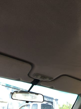 Headliner and new-to-me visors installed! I guess I matched the color to them pretty well...


