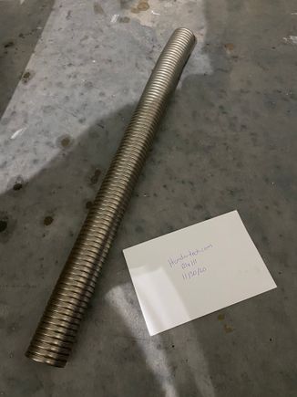 1.5" ID Vibrant stainless flexible exhaust tube never used. 15$