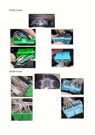 Crv 03 and 06 cluster connectors