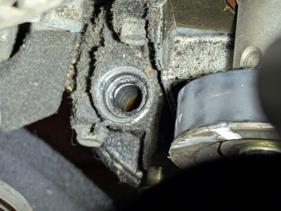 From the dipstick seal. I need to replace the O-Ring