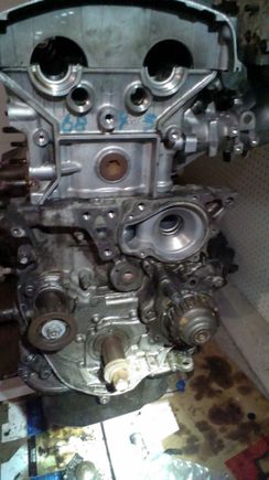 Still waiting on my custom F22 water pump with a H22 gear pressed on.