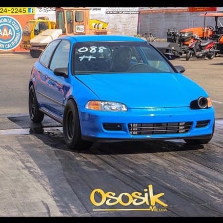 Got a couple of runs at ifo test n tune with the stock k24..best time was 12.2@110mph