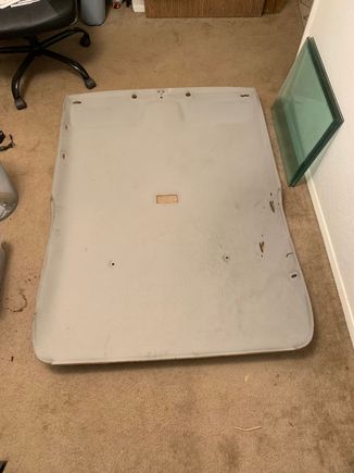 I'm sad that I didn't get a photo of the headliner with suede before I installed it. Oh well...
