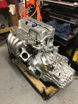 put the swap together because i got tired of having it apart, will have to take it apart here soon when the clutch arrives.