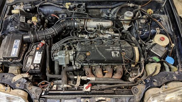 Engine bay all put back together.