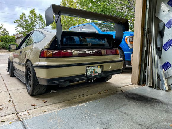 Designed a new rear wing mount setup