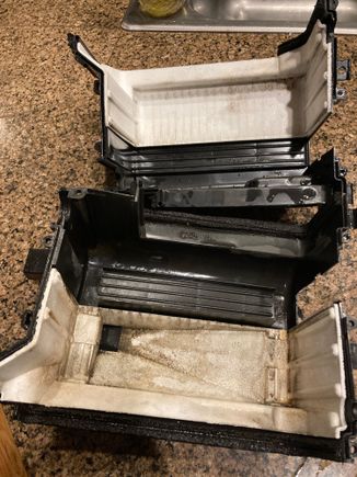 I opened the case, pulled the styrofoam insulation and rinsed/wiped the old funk and dust off every surface I could. Nice to start fresh!
