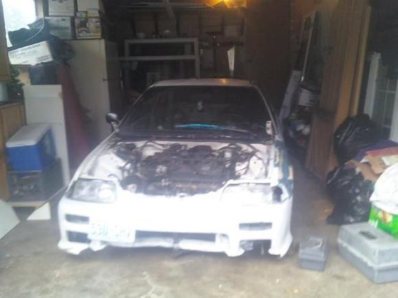 front of new project