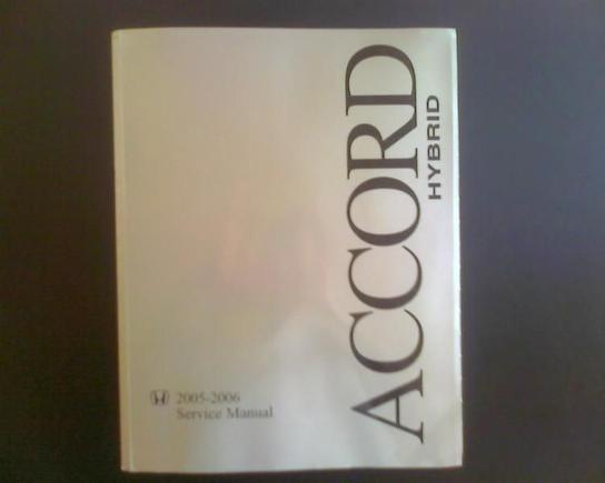 Accord Hybrid Service Manual