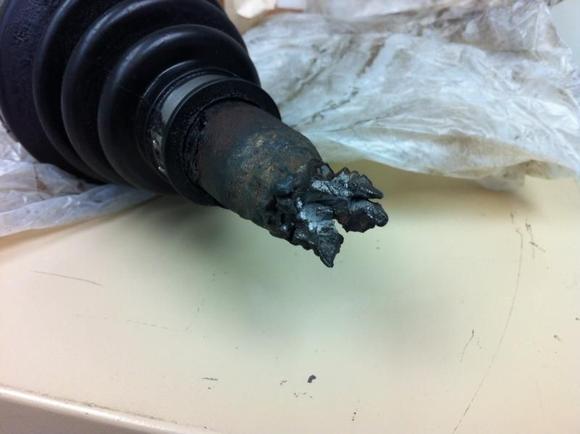 right axle assy end
