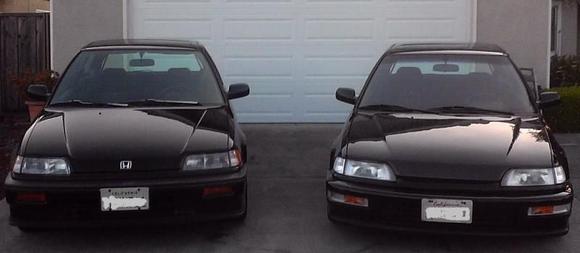 side by side