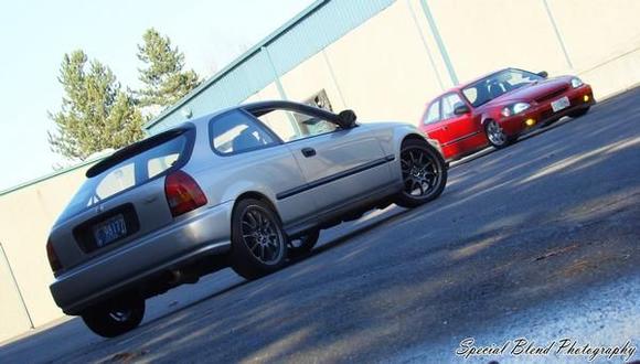 Before i lowered it and type r front and rear lips