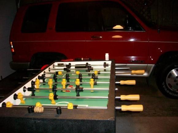My custom tornado foosball table,