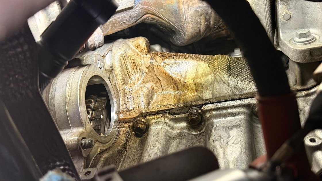 With the starter removed
