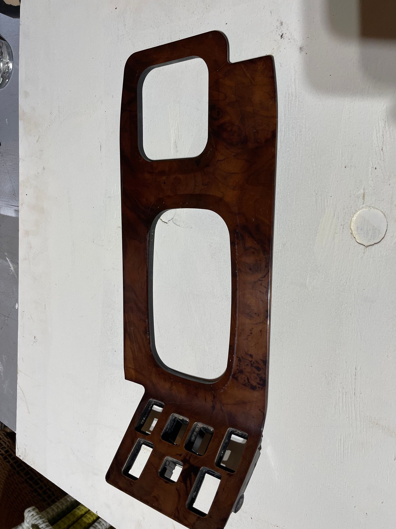 Interior/Upholstery - Wood shifter bezel trim deck switch plate - Used - 1998 to 2004 Land Rover Discovery - West Chester, OH 45069, United States