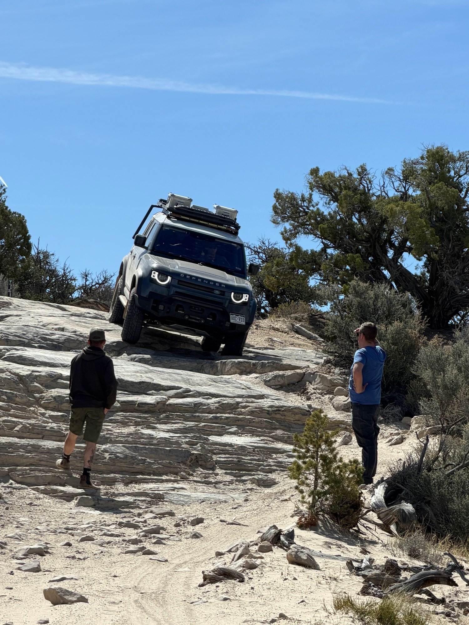 First set of ledge going down