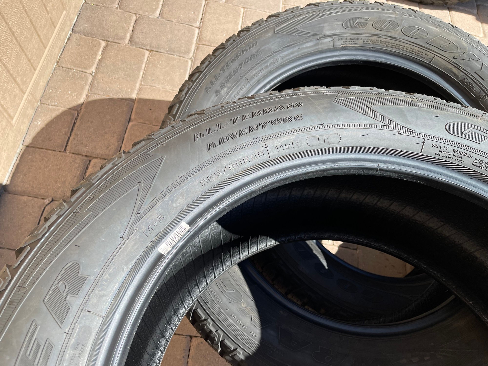 Wheels and Tires/Axles - Goodyear adventure AT 255/60r20 tires - Used - All Years Any Make All Models - Peoria, AZ 85383, United States