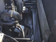Pulled the broken radiator