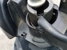 The open side of 02sensor socket with the wires,be sure not to pinch the wires
