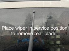 Activate service mode to remove blade. 