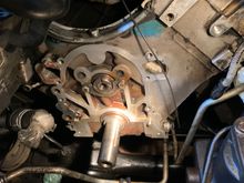 This is where I am in the job currently - removed timing chain, cleaned with diesel, shop towels, scotch brite