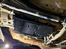 The new pan installed.