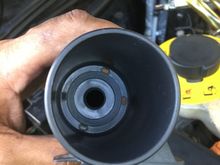 Cleaned canister with brake cleaner
