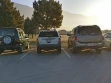 Parking with the 4x4 "squad"