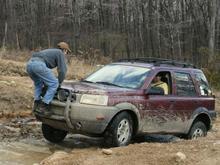 Harold giving John a little extra traction