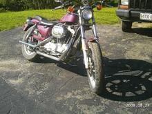 1983 HarleyDavidson 1000XL Ironhead Sportster - good for 60 miles, then a *softer* ride is needed...  FUN and LOUD!  A *nice* menopausal mommy ride! (Hot flash   motorcycle ride: how do YOU spell relief?!)