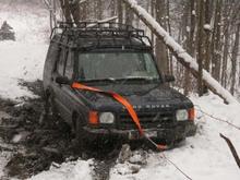 Trail didn't look bad at all until someone broke through the 4" ice...then we got to discover the mud hole...