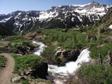 SanJuanPicsJuly2,2011.  Beautiful day and waterfalls along the Yankee Boy Basin trail above Ouray.