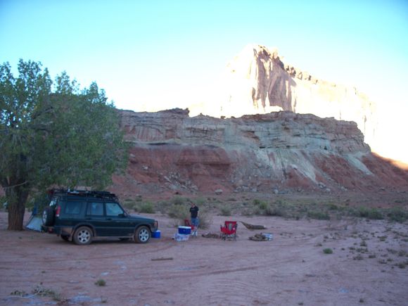 Camping at Tomsich Butte, UT