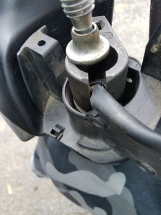 The open side of 02sensor socket with the wires,be sure not to pinch the wires
