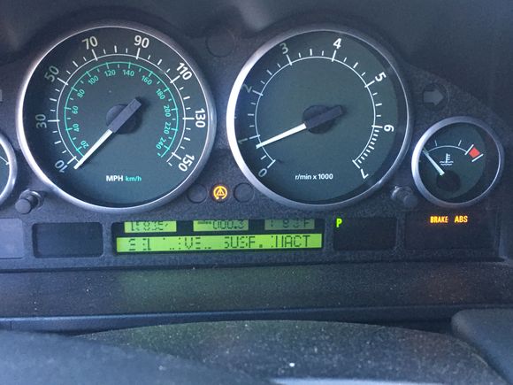 Also have these lights on the dash.