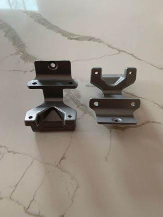 Anyway to install these via the shortcut method? They have horizontal and vertical mounting holes. They are from house of Vulkan.

I really don’t want to have to take any trim off I wonder if I can cut off the the vertical mounting holes and just use the other two mounting holes like the ones in the shortcut instructions?