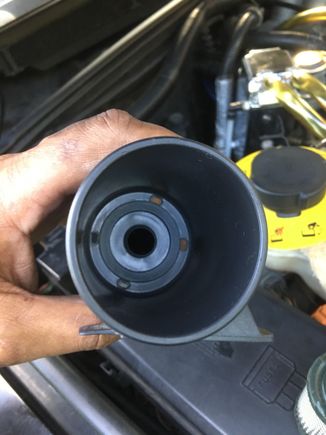 Cleaned canister with brake cleaner