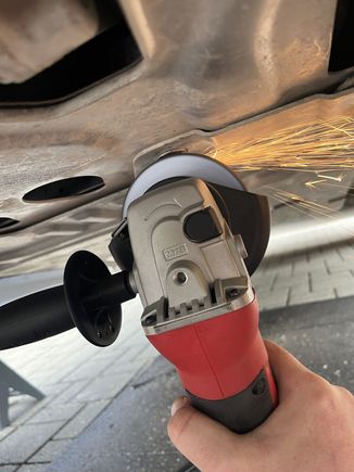 Bonus points if you encounter an over tightened/cross threaded bolt down there. Fun. 