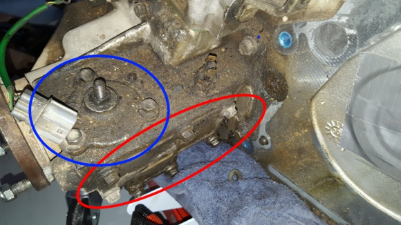 CDL lock circled in blue