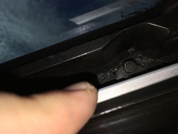 Driver’s side, 1/4 inch to go