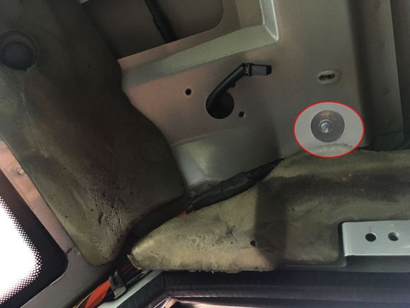 front passenger side bolt location