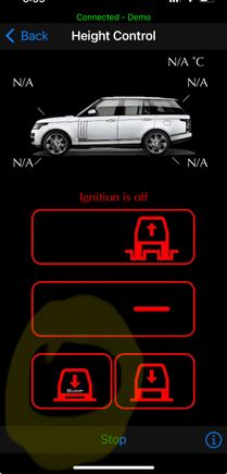 The circled icon 

This is demo mode but it’s the same on Sefender 