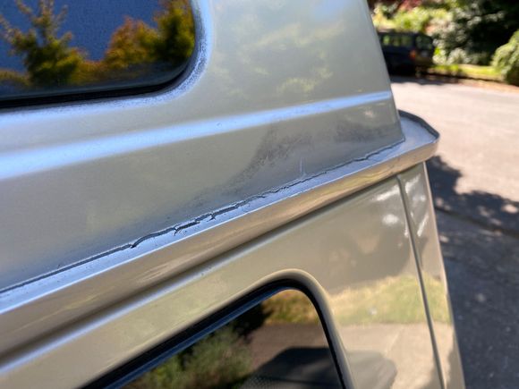 Cracks in the seam sealer