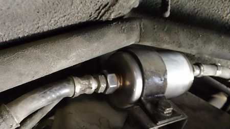 Completed Fuel Filter Installation