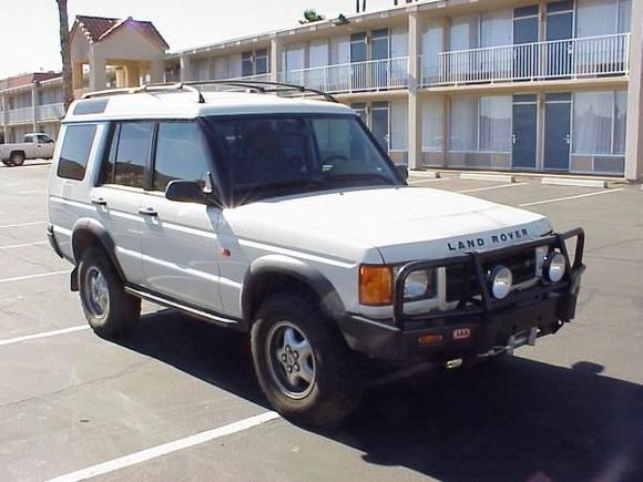 1999 Disco II. Desert Expedition Rig for my place in AZ. ARB, Warn, OME, RoverTym sliders and underbody, BFG MTs, IPFs and Hellas, Pull-Pal, the works.