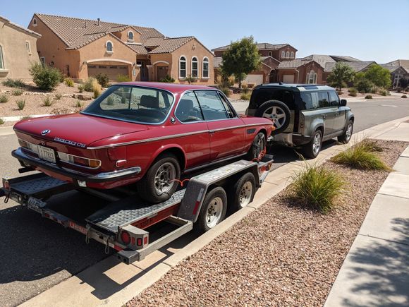 Super easy and comfortable towing with the P400. Also, nice to have the compressor handy for inflating vintage BMW tires that need replacing. 