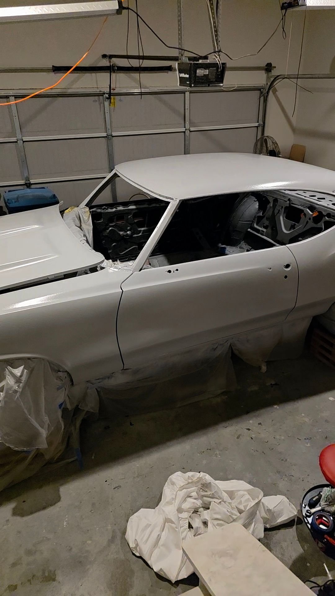 Car in High Build Epoxy Primer. 