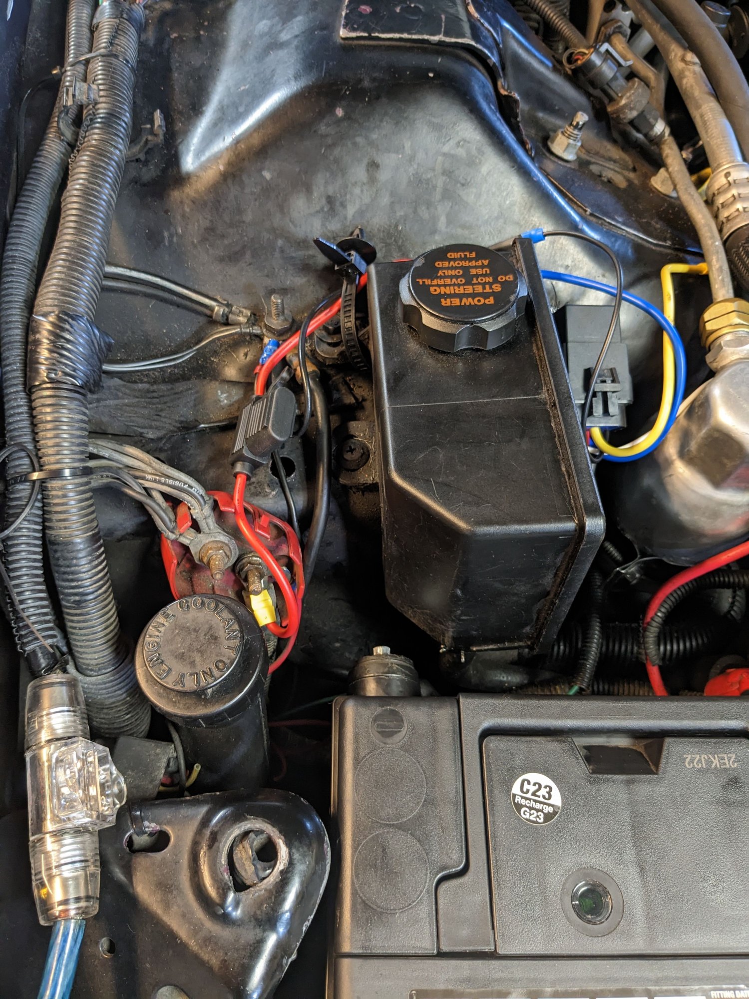 This is how I did my Meziere electric water pump wiring on my LT1