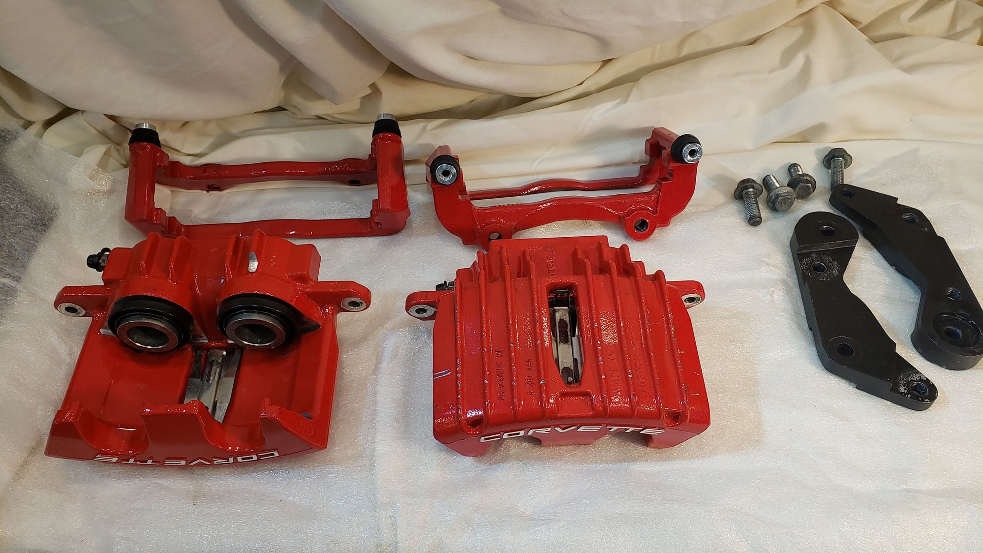 LG Motorsports C5 front brake adapter brackets (Z06 red calipers also